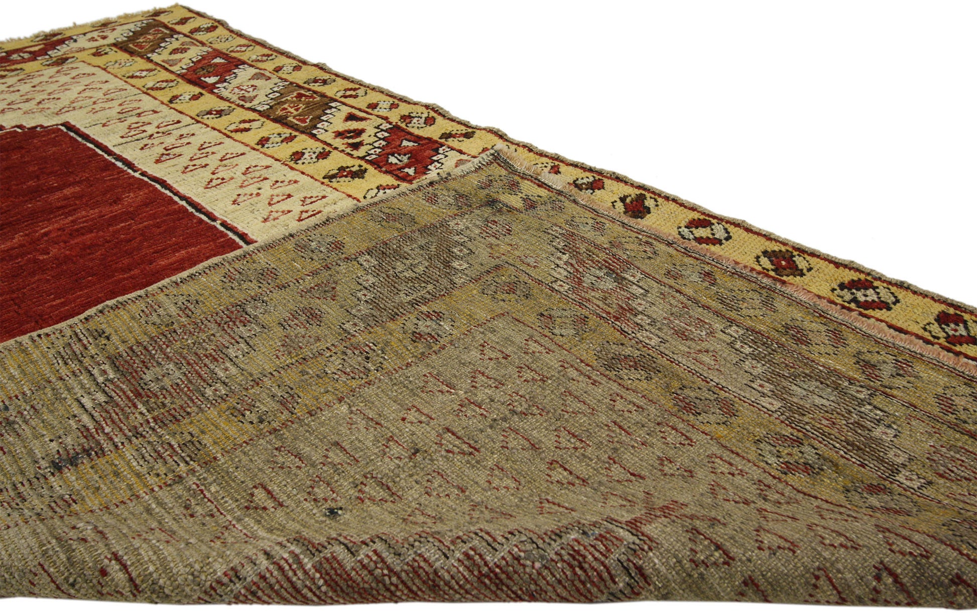 3 x 6 Vintage Turkish Oushak Rug 50313