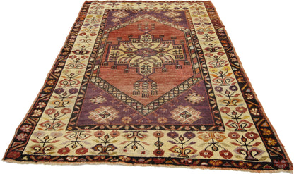 3 x 5 Vintage Turkish Oushak Rug 50314