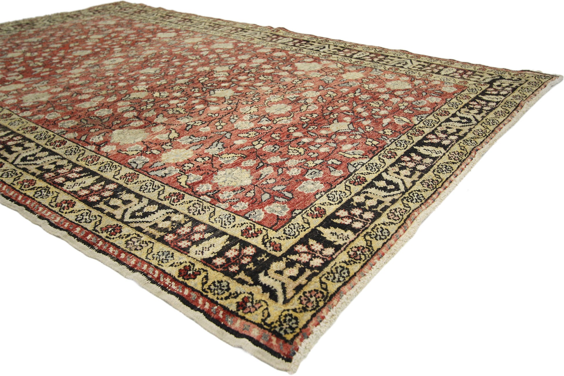 4 x 6 Vintage Turkish Sivas Rug 50334