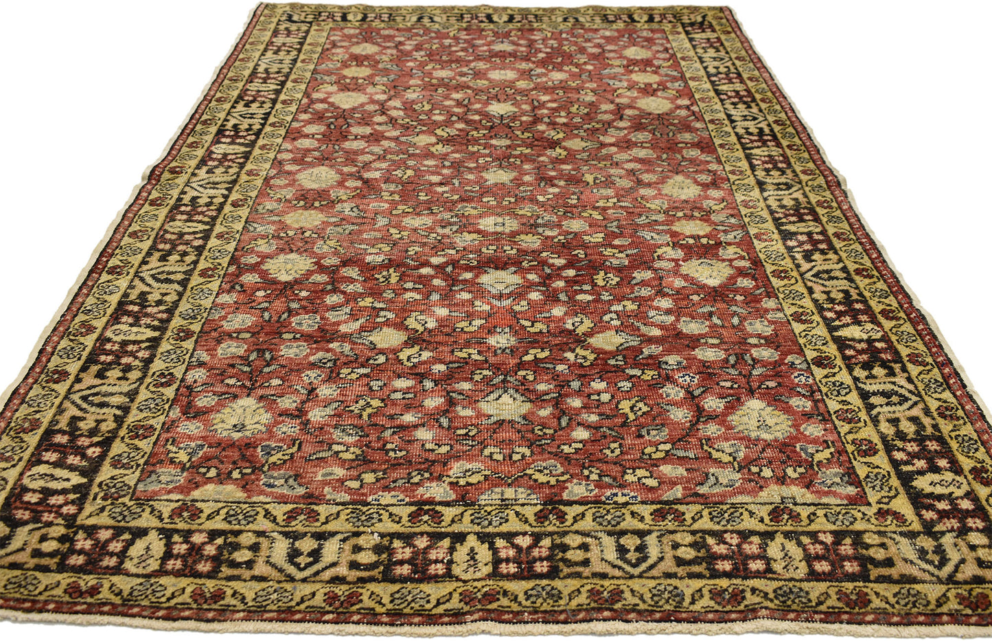 4 x 6 Vintage Turkish Sivas Rug 50334