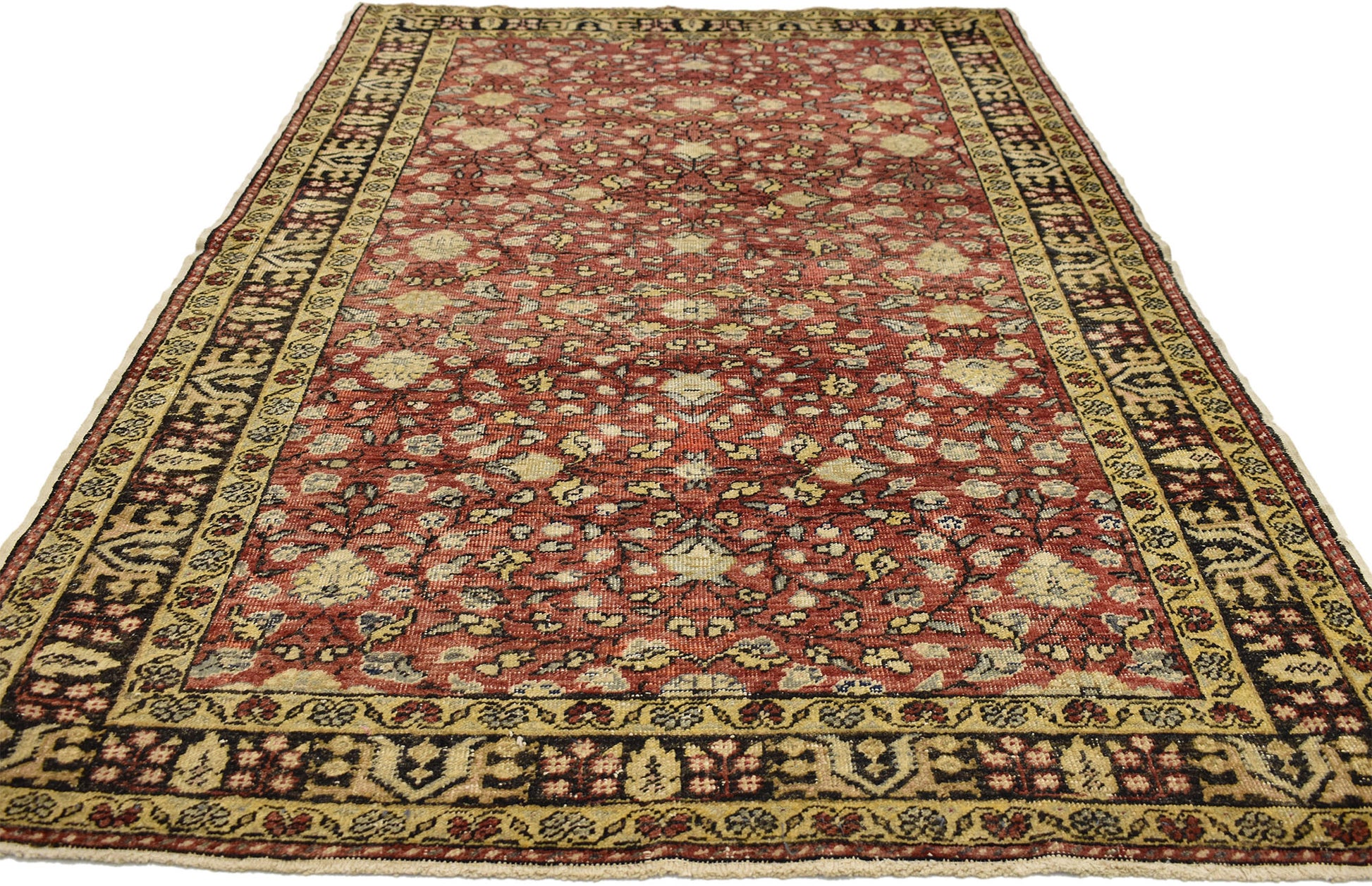 4 x 6 Vintage Turkish Sivas Rug 50334