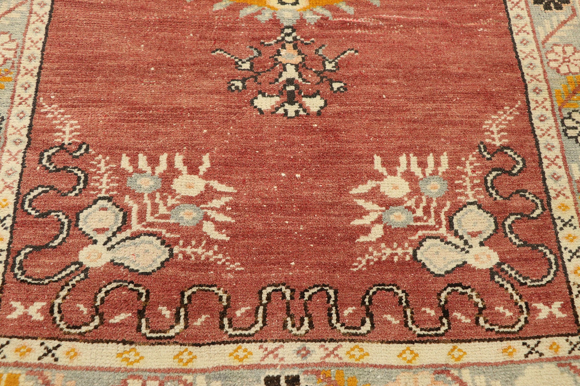 3 x 6 Vintage Turkish Oushak Rug 50338