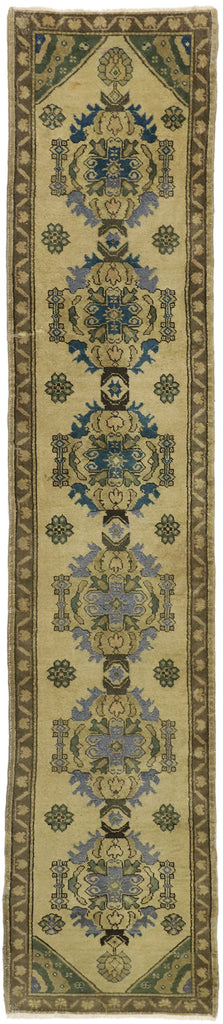 2 x 11 Vintage Turkish Oushak Runner 50345