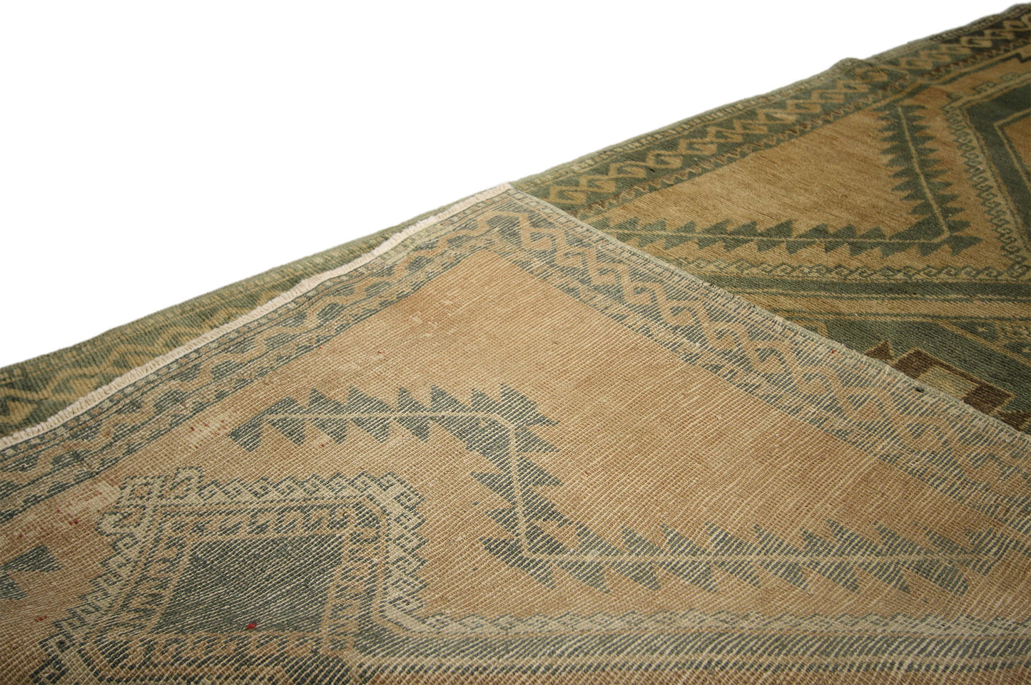 4 x 11 Vintage Turkish Oushak Rug 50351