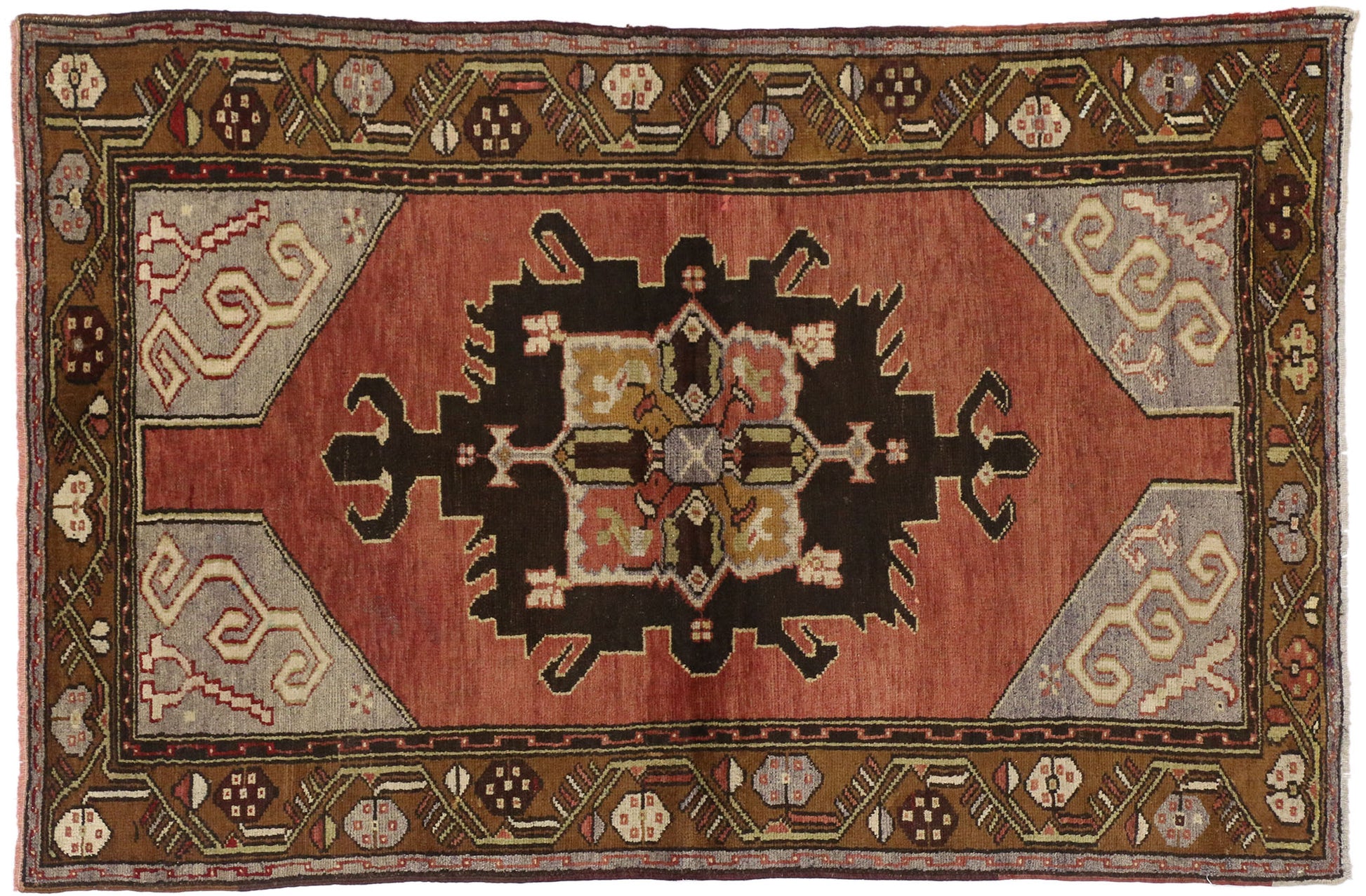 3 x 5 Vintage Oushak Rug 50355