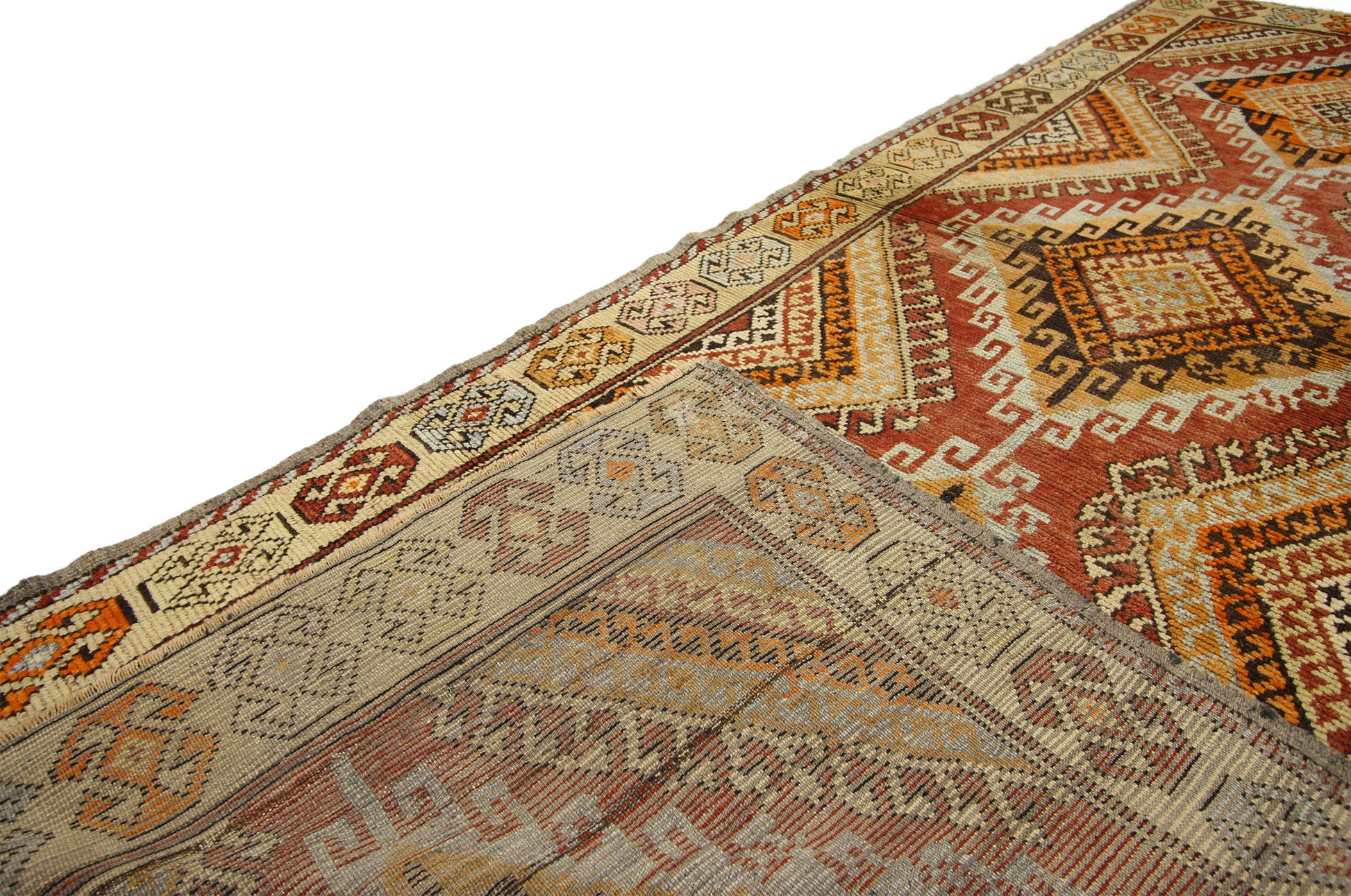 4 x 10 Antique Turkish Oushak Rug 50358