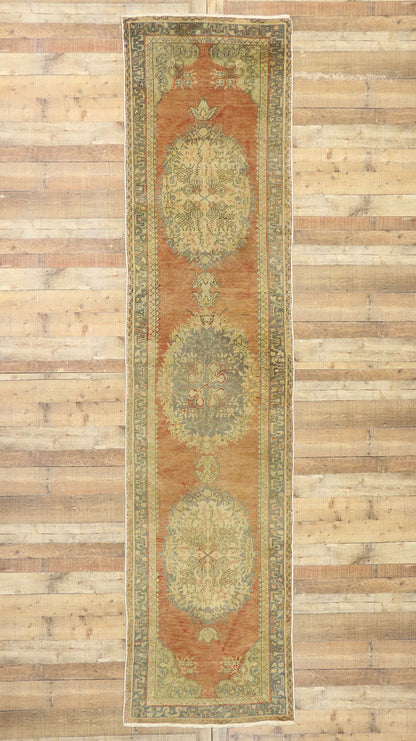 3 x 13 Vintage Turkish Oushak Runner 50363