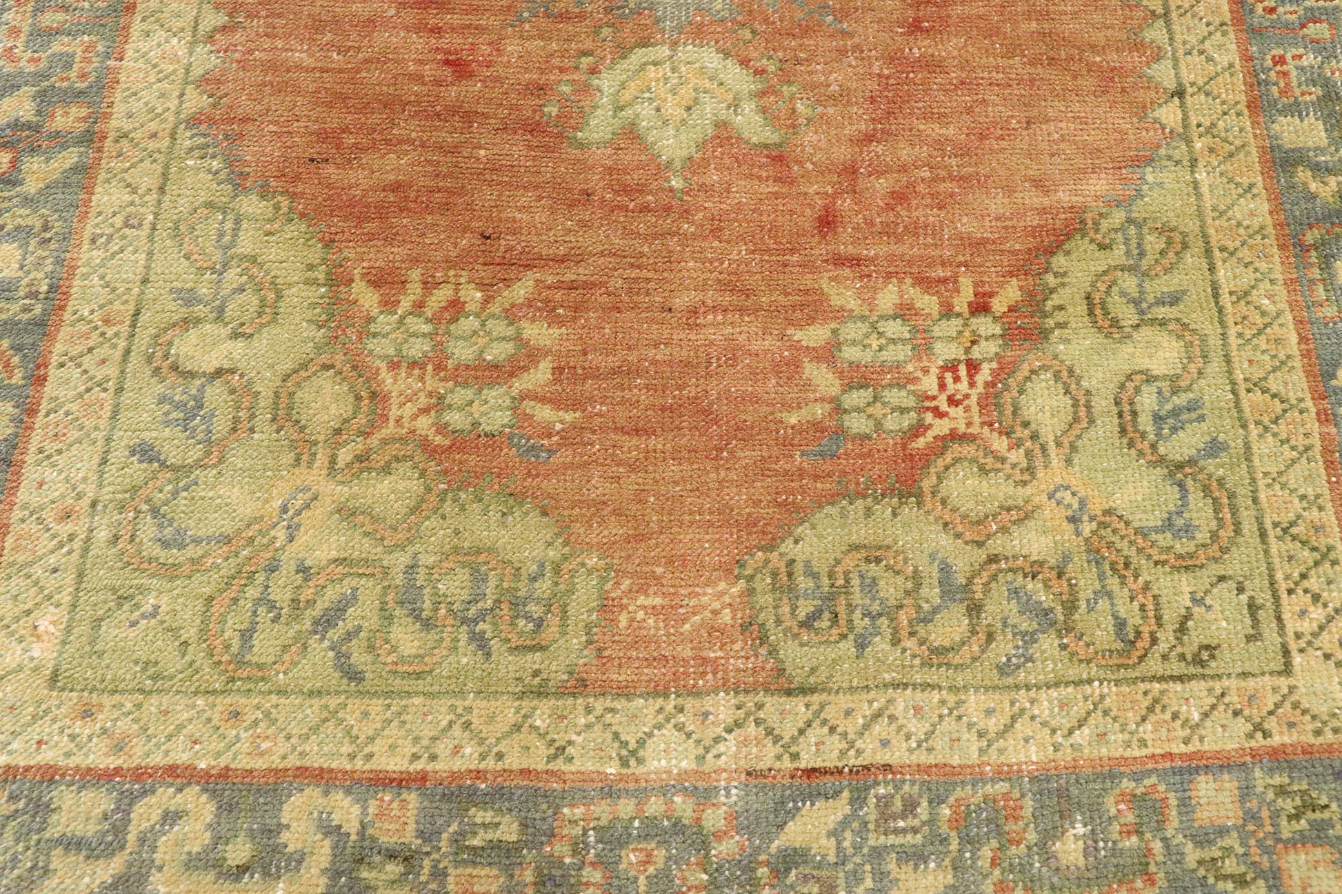 3 x 13 Vintage Turkish Oushak Runner 50363