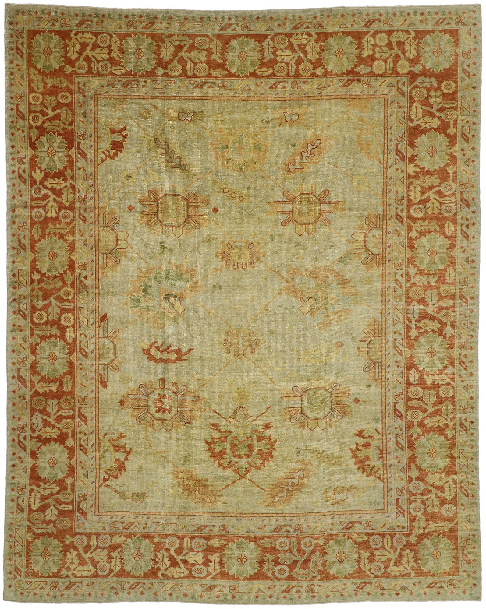 11 x 14 Turkish Oushak Rug 50368