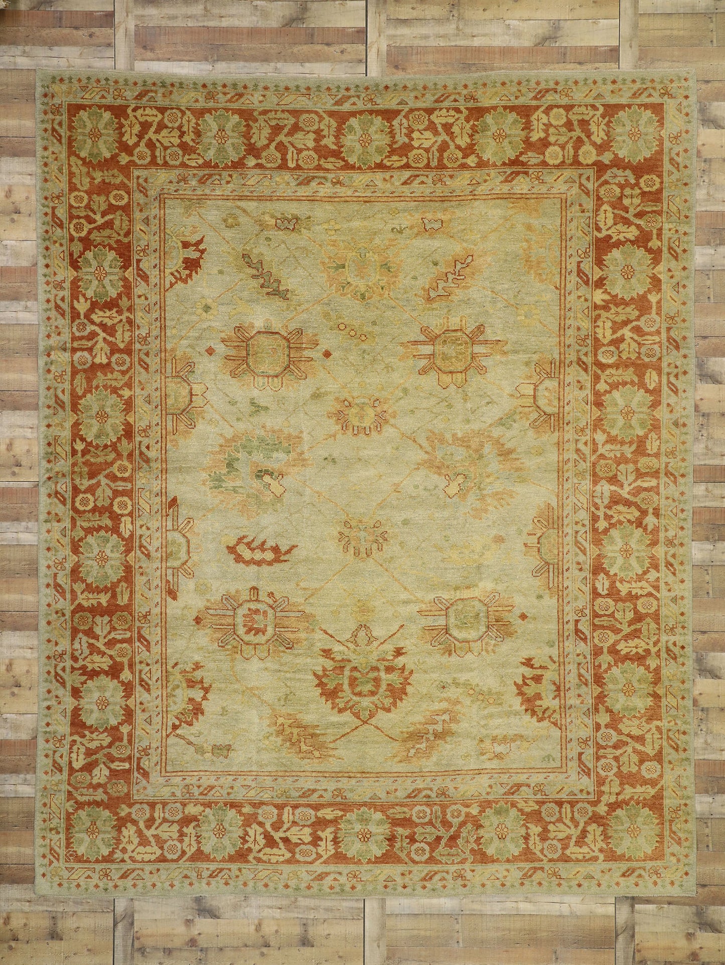 11 x 14 Turkish Oushak Rug 50368