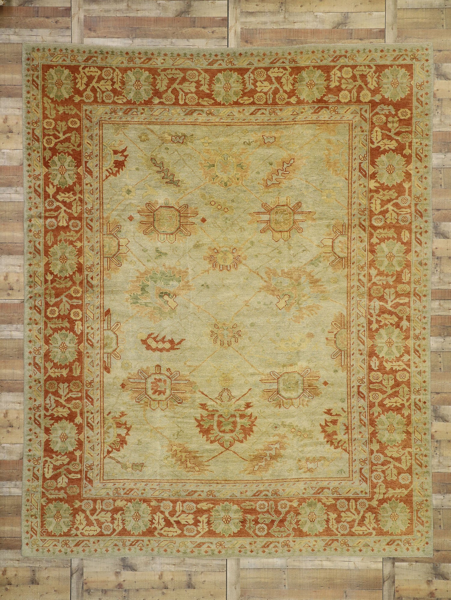 11 x 14 Turkish Oushak Rug 50368