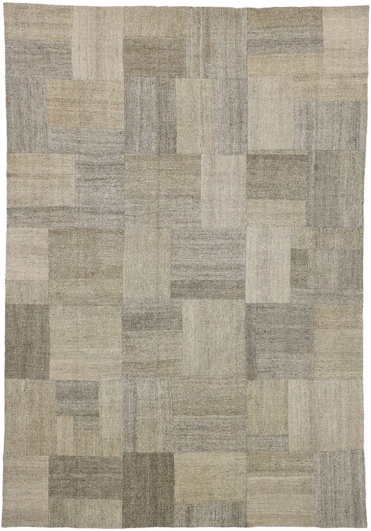 10 x 14 Vintage Turkish Patchwork Kilim Rug 50370