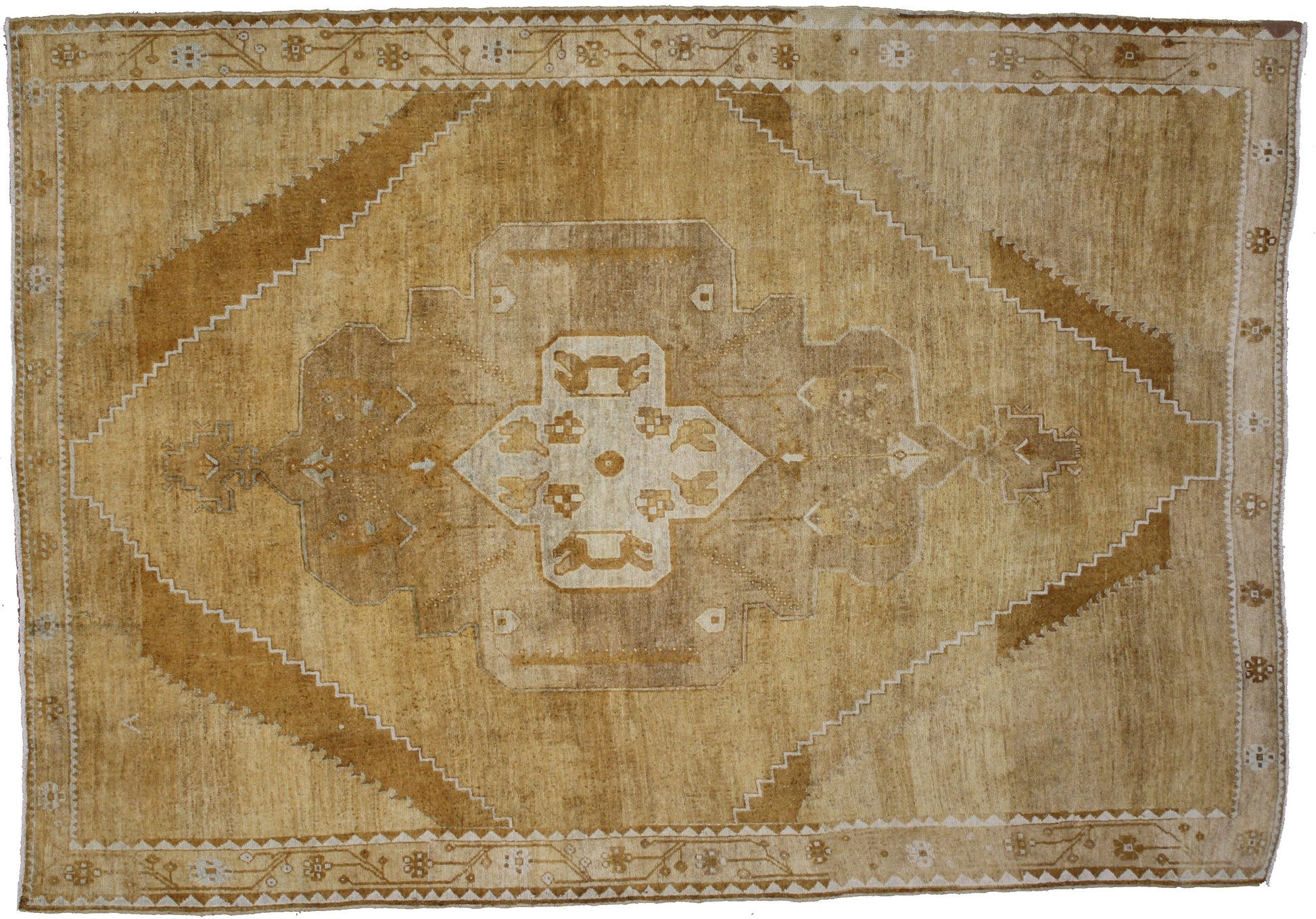 7 x 10 Vintage Turkish Kars Rug 50385
