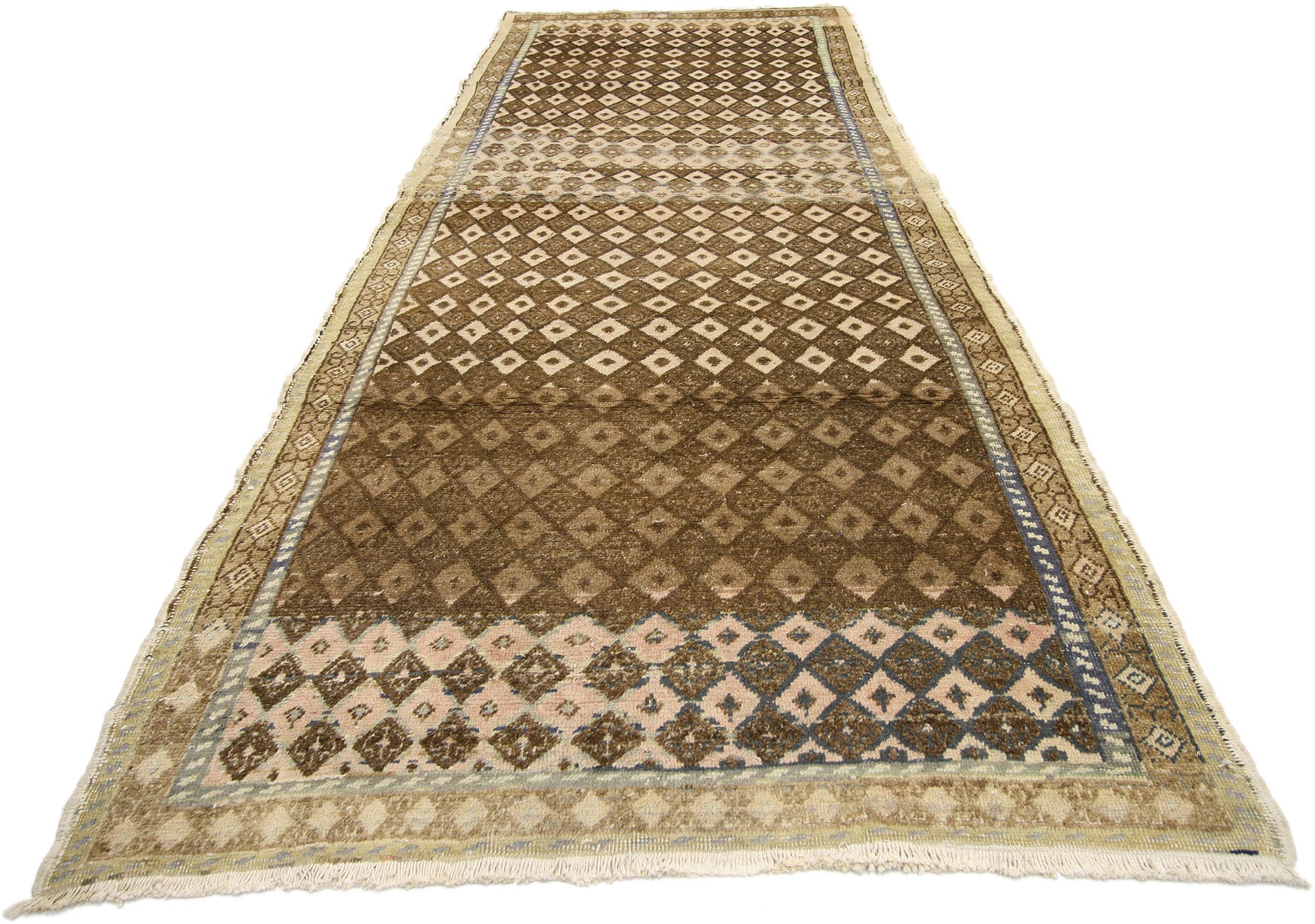 4 x 10 Vintage Oushak Rug 50402