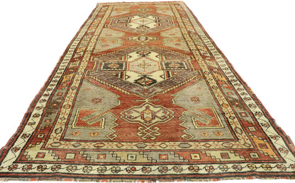 4 x 11 Vintage Turkish Oushak Rug 50407