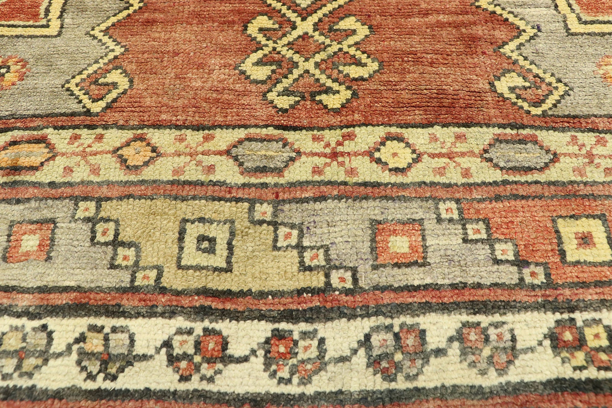 4 x 11 Vintage Turkish Oushak Rug 50407