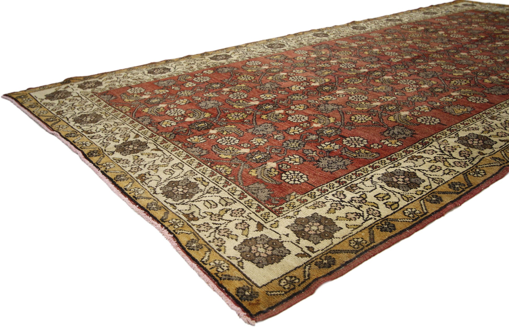 5 x 10 Vintage Turkish Sivas Rug 50410