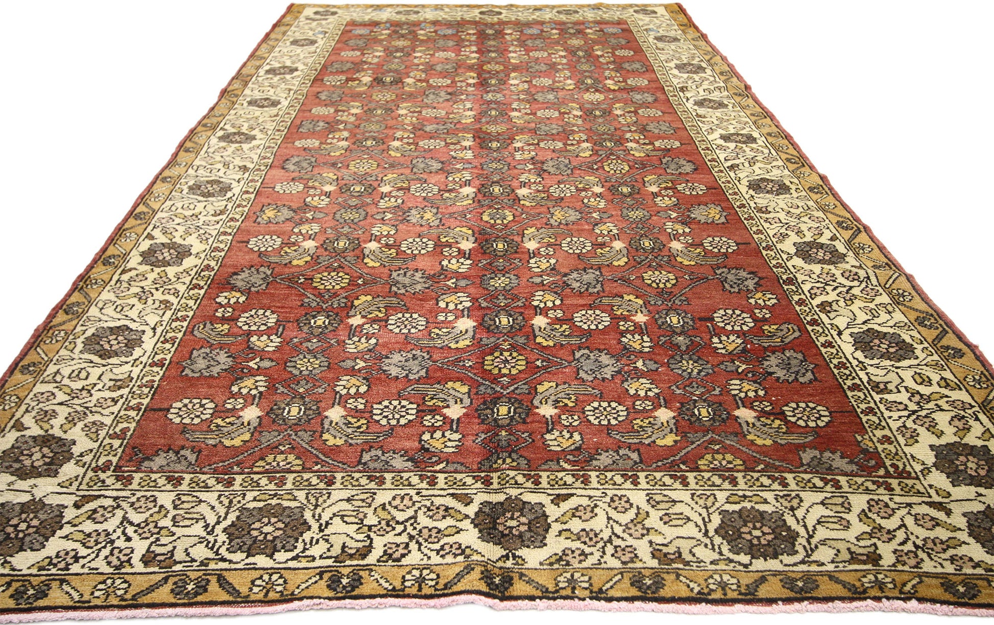 5 x 10 Vintage Turkish Sivas Rug 50410