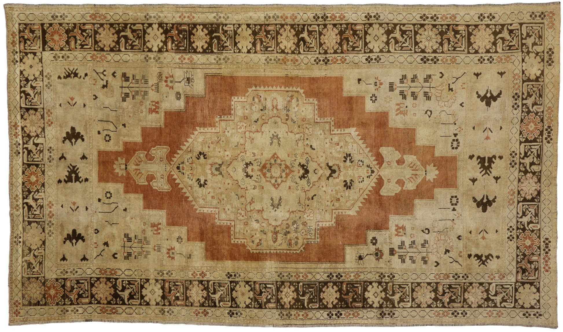 8 x 14 Antique Oushak Rug 50417