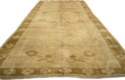 5 x 11 Vintage Turkish Oushak Rug 50435