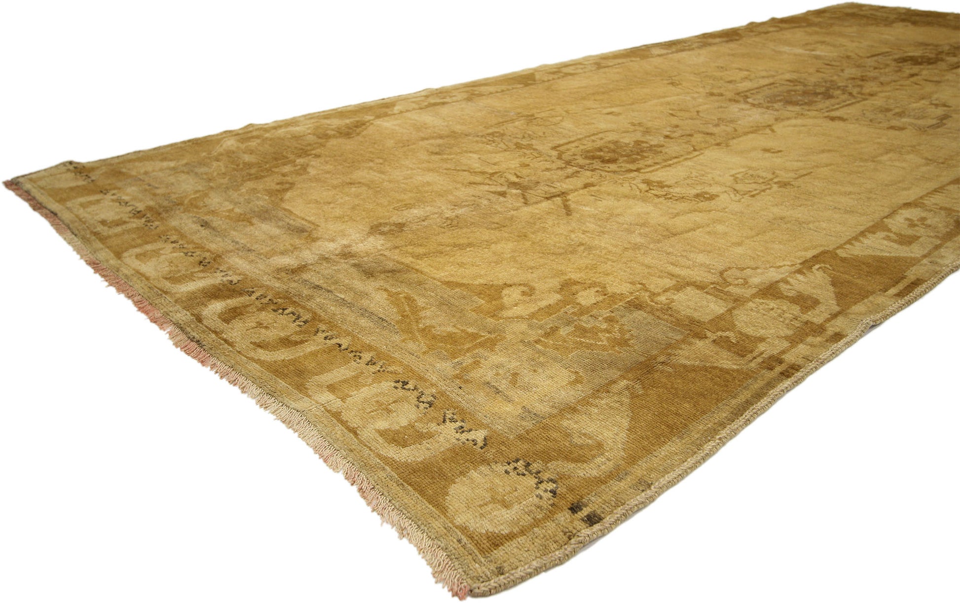 5 x 12 Vintage Turkish Oushak Rug 50439