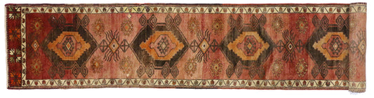 2 x 15 Vintage Turkish Oushak Rug 50441