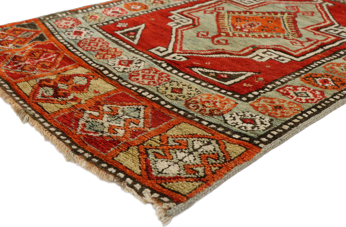 3 x 15 Vintage Turkish Oushak Runner 50444