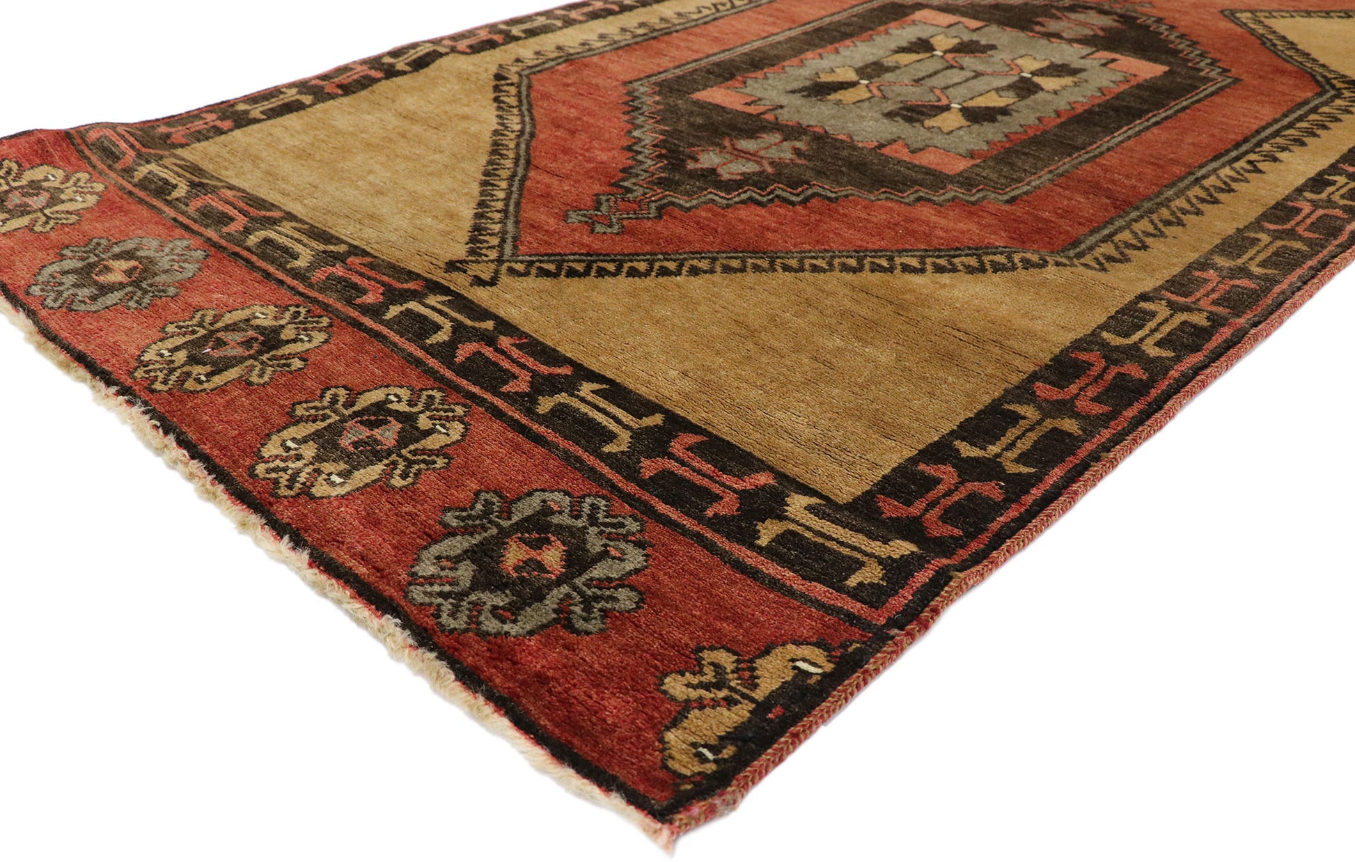 3 x 12 Vintage Oushak Runner 50445