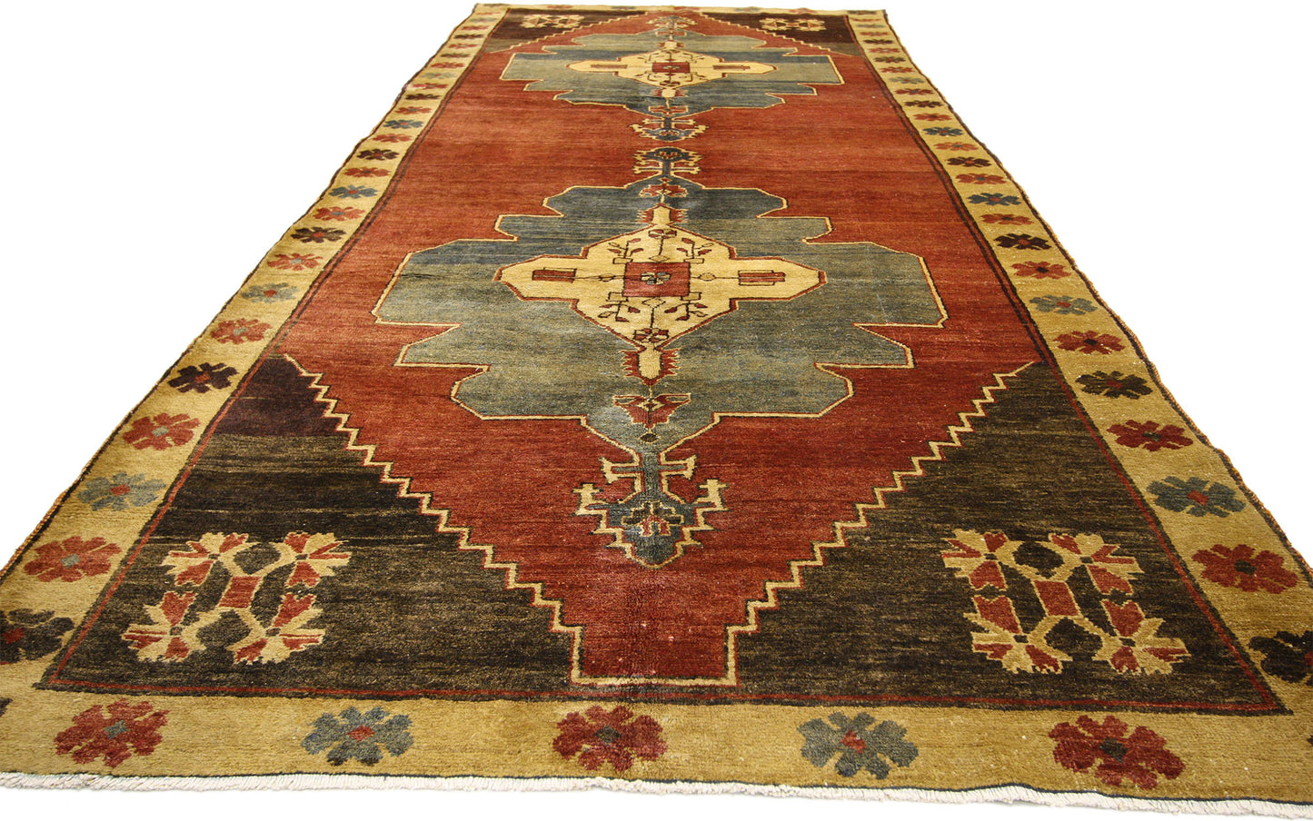 5 x 13 Vintage Oushak Rug 50460