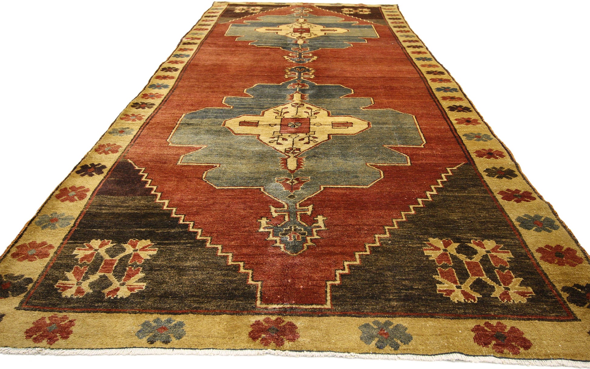 5 x 13 Vintage Oushak Rug 50460