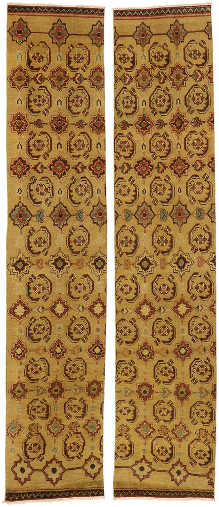 2 x 12 Vintage Turkish Oushak Rug 50463