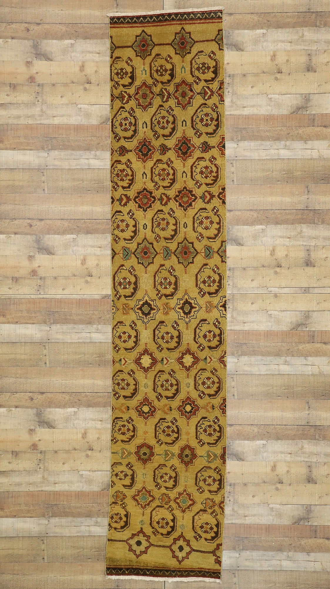 2 x 12 Vintage Turkish Oushak Rug 50463