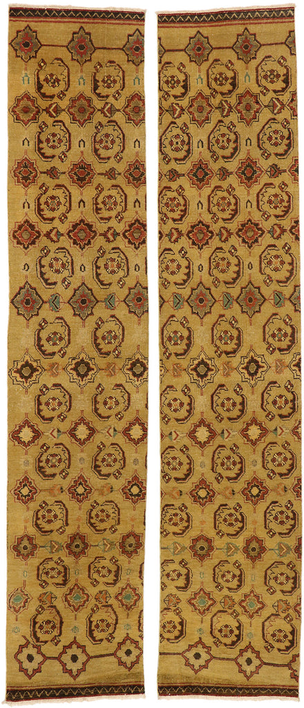 2 x 12 Vintage Turkish Oushak Rug 50464