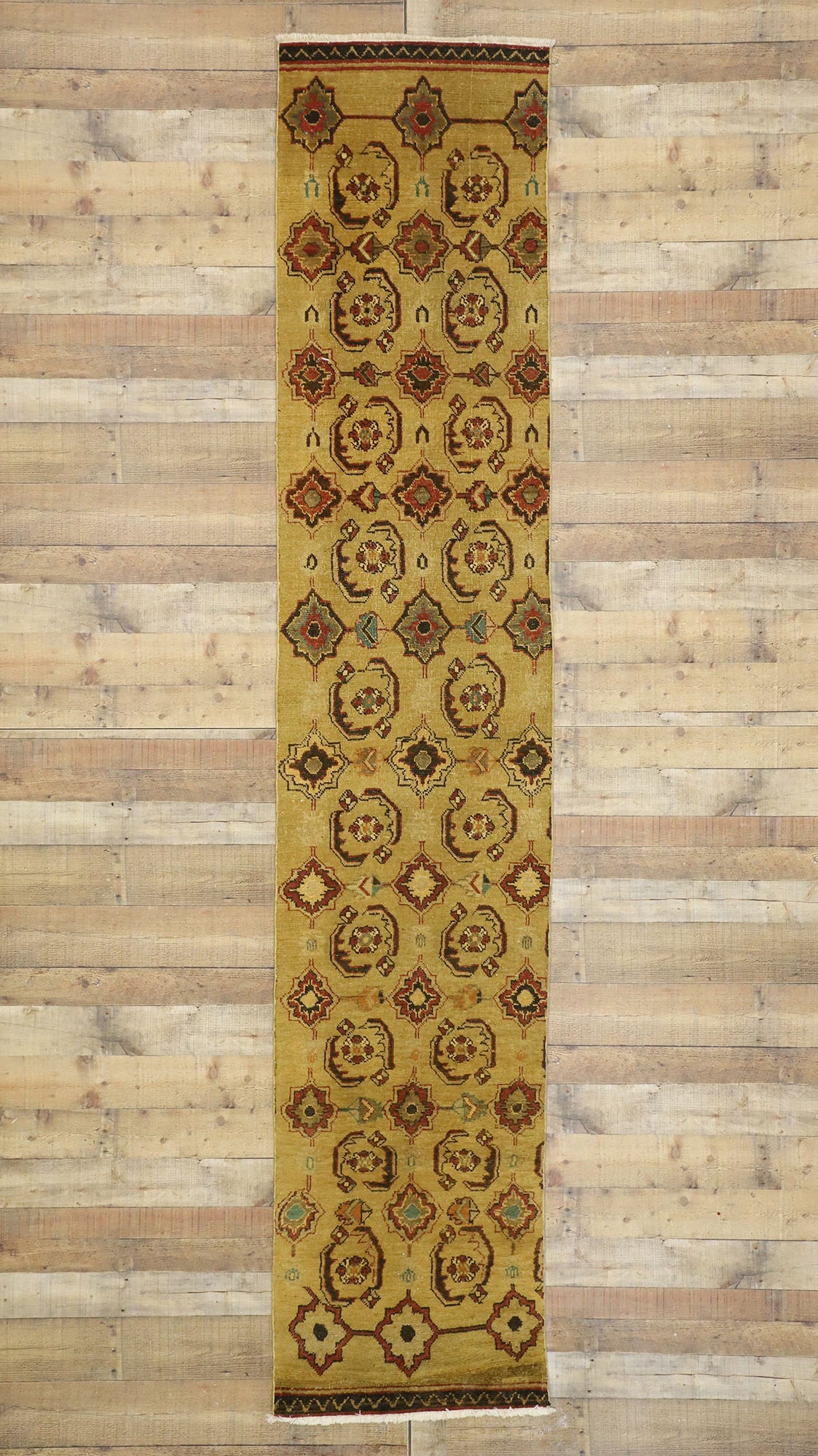 2 x 12 Vintage Turkish Oushak Rug 50464
