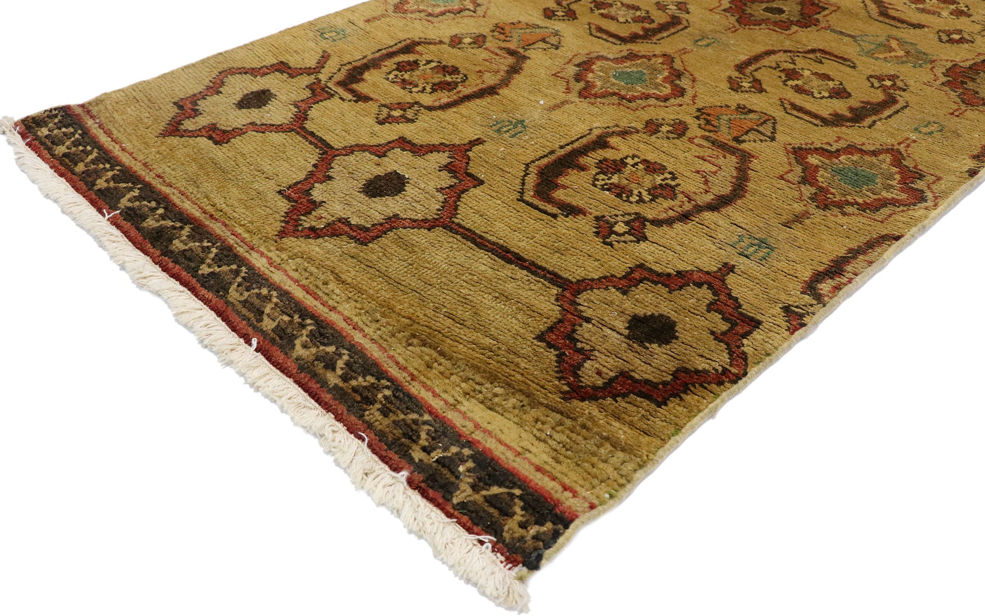 2 x 12 Vintage Turkish Oushak Rug 50464