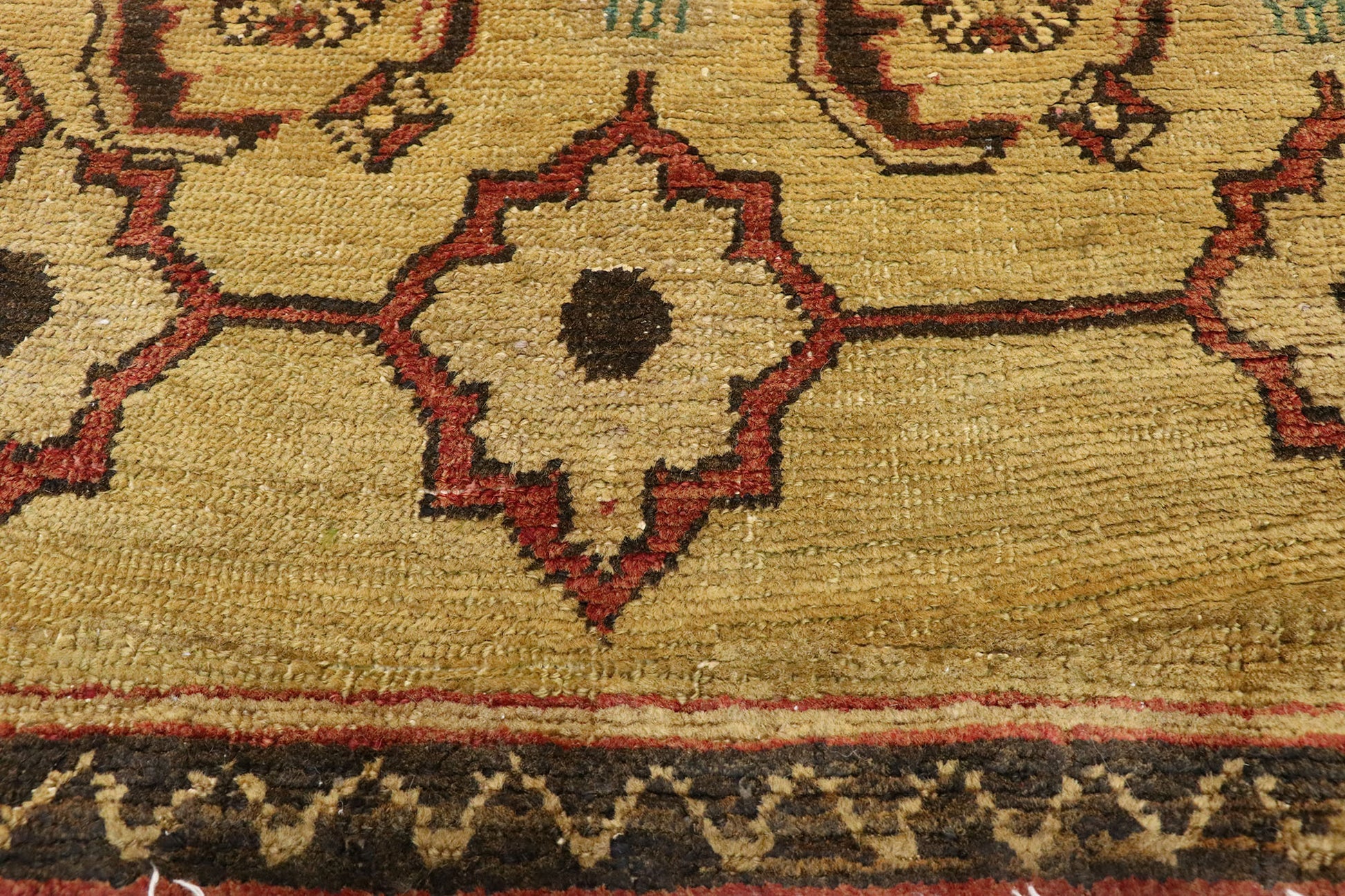 2 x 12 Vintage Turkish Oushak Rug 50464