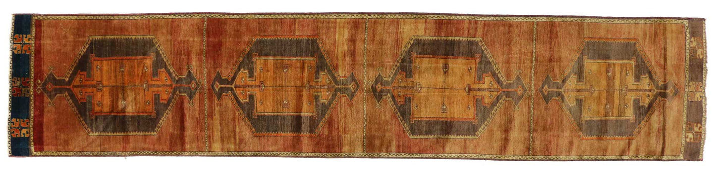 3 x 14 Vintage Oushak Rug 50467