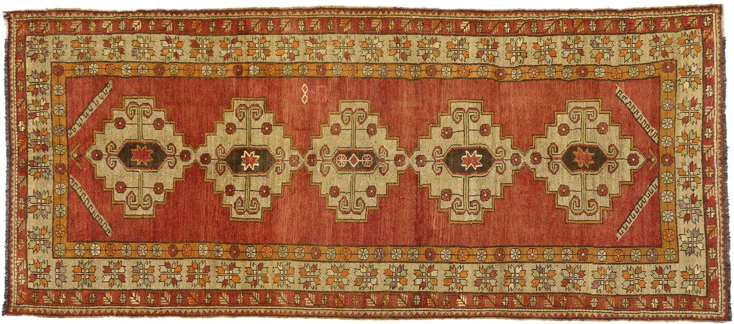5 x 12 Vintage Turkish Oushak Rug 50468