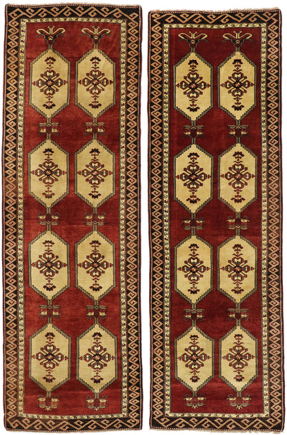 4 x 13 Vintage Turkish Oushak Rug 50469