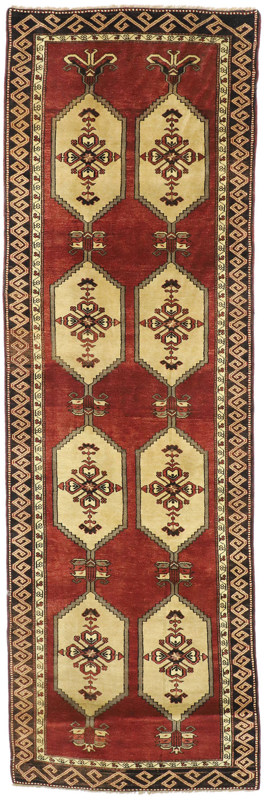 4 x 13 Vintage Turkish Oushak Rug 50469