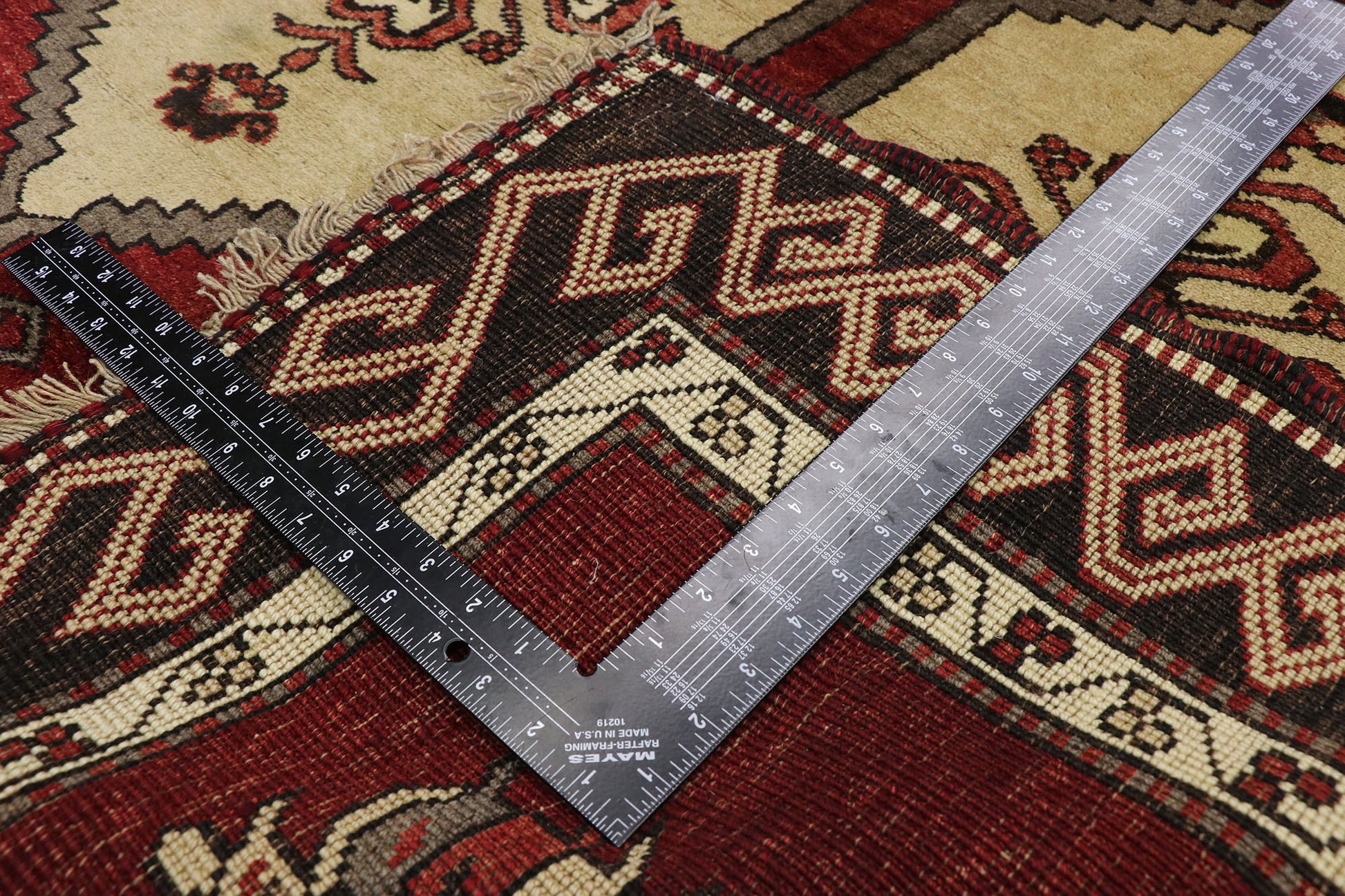 4 x 13 Vintage Turkish Oushak Rug 50470