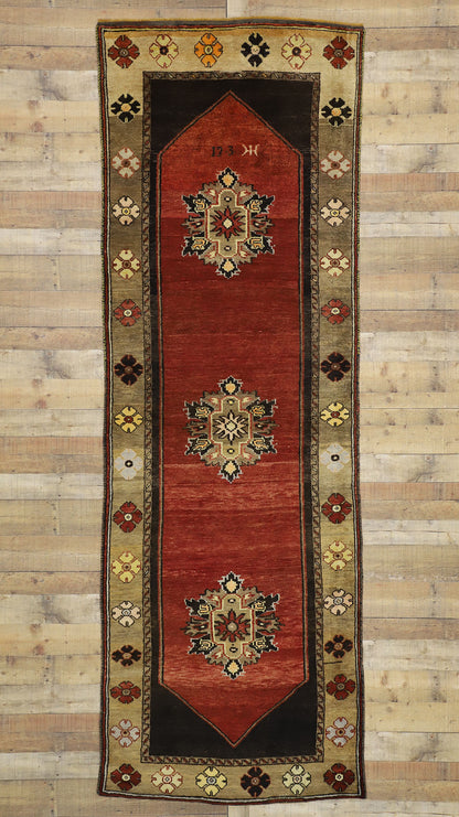 4 x 11 Vintage Turkish Oushak Rug 50474