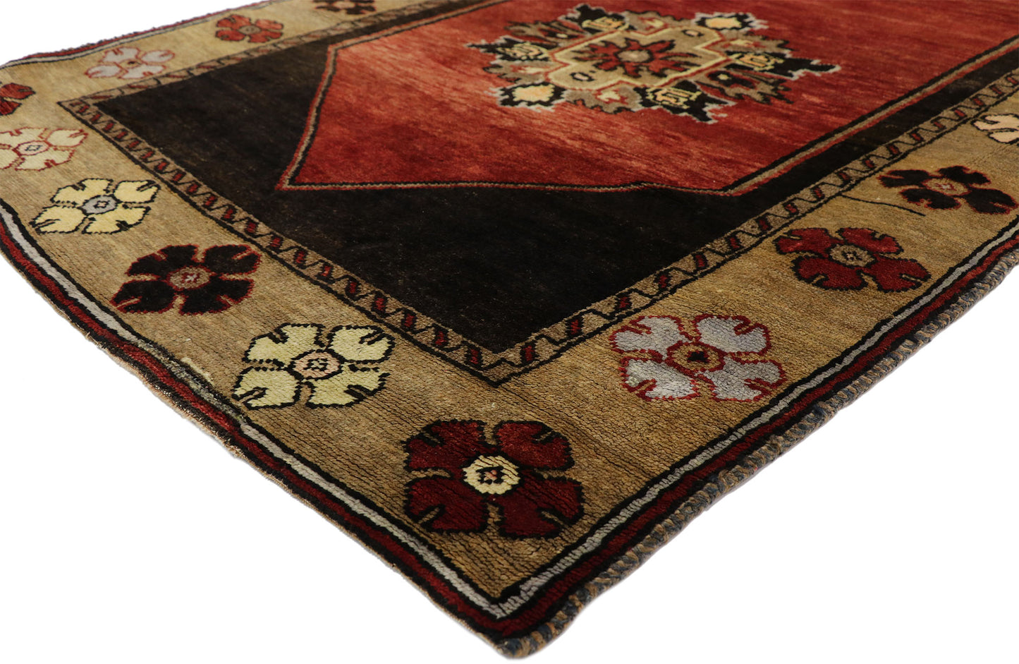 4 x 11 Vintage Turkish Oushak Rug 50474