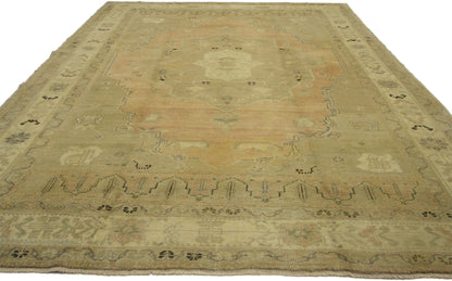 6 x 9 Vintage Turkish Oushak Rug 50480