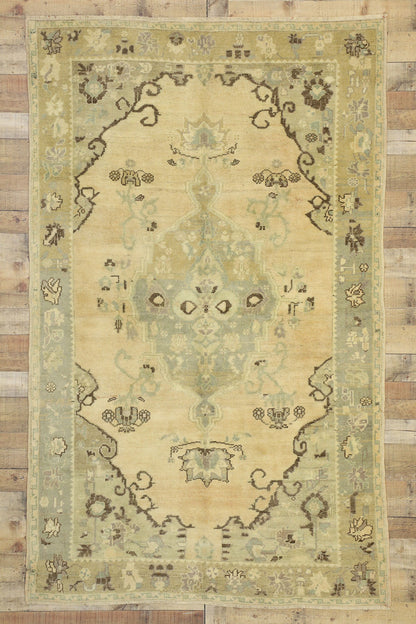 5 x 9 Vintage Turkish Oushak Rug 50487