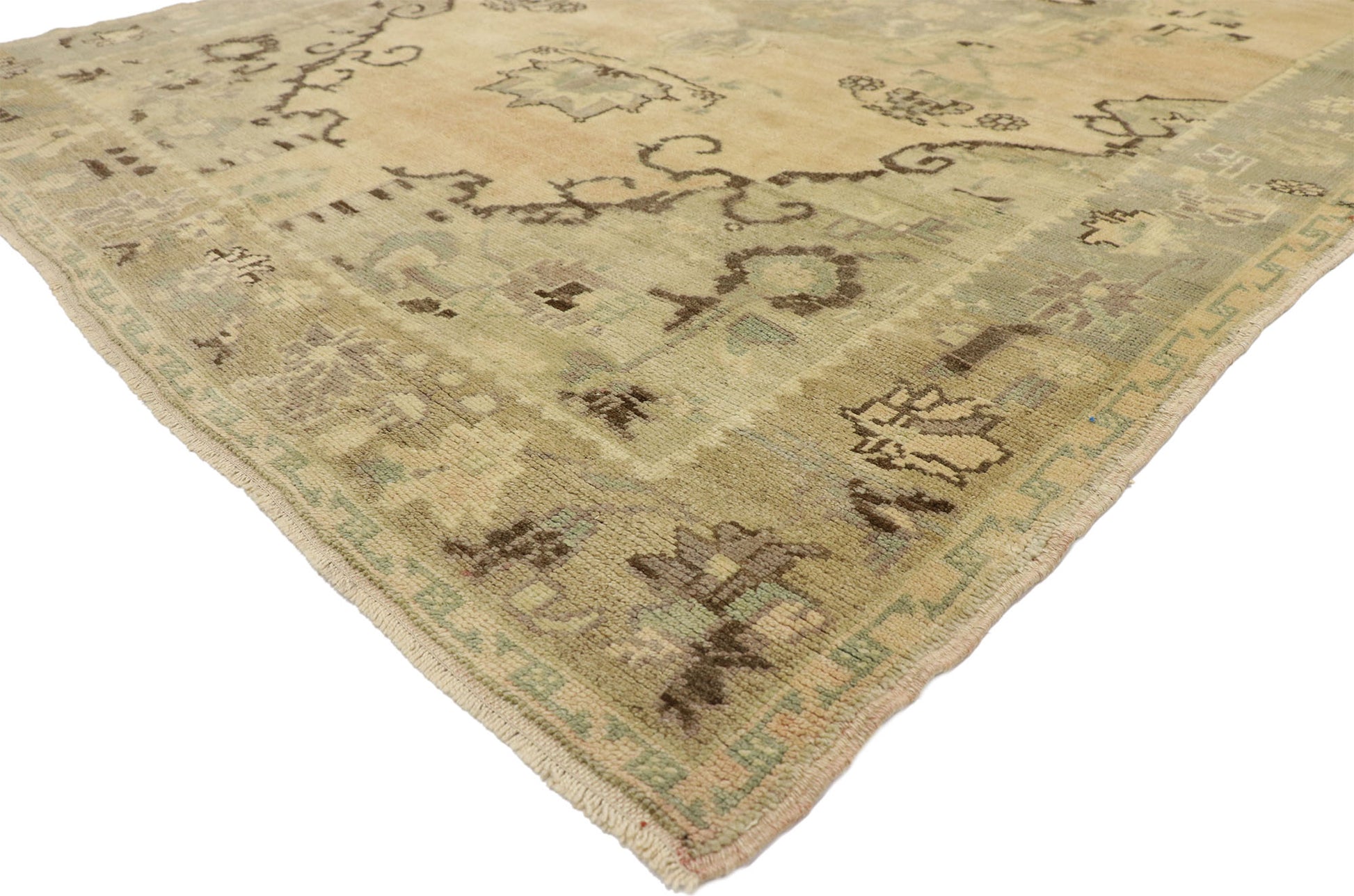 5 x 9 Vintage Turkish Oushak Rug 50487