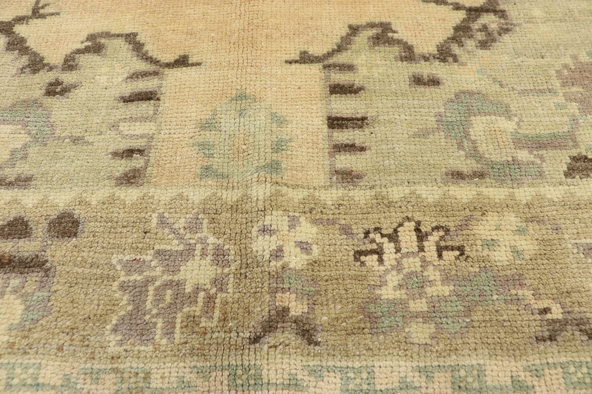 5 x 9 Vintage Turkish Oushak Rug 50487