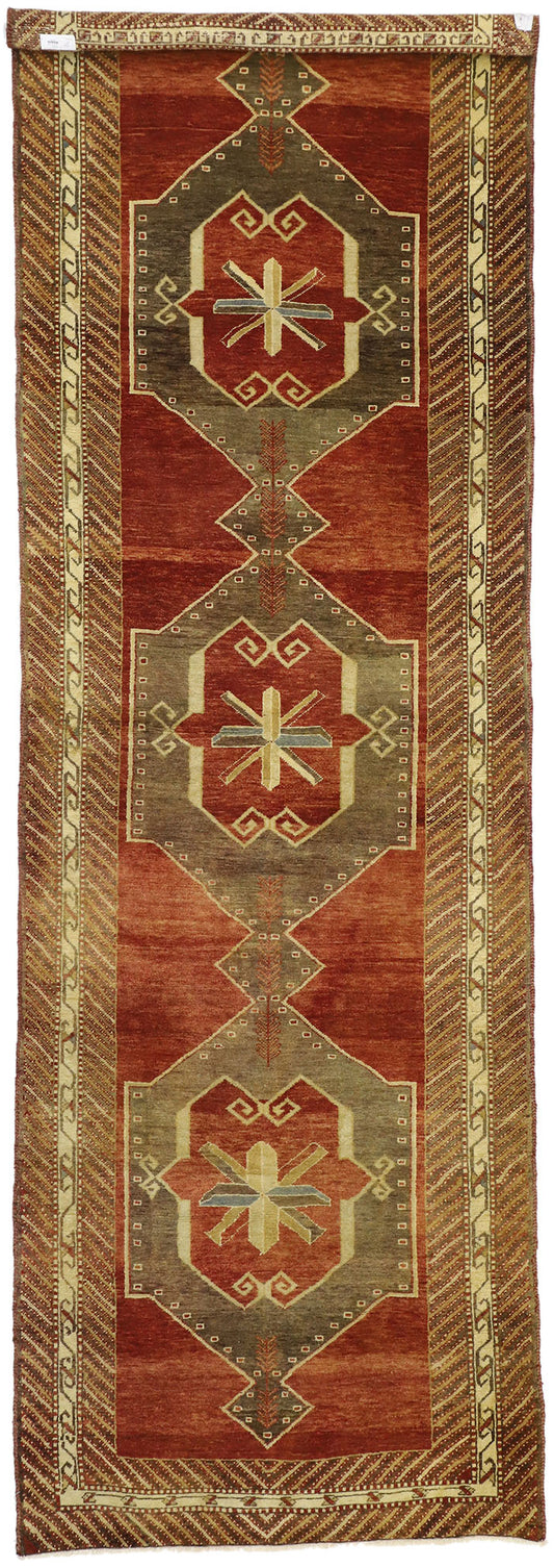 4 x 12 Vintage Turkish Oushak Runner 50490