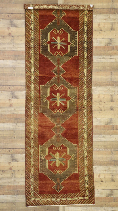 4 x 12 Vintage Turkish Oushak Runner 50490