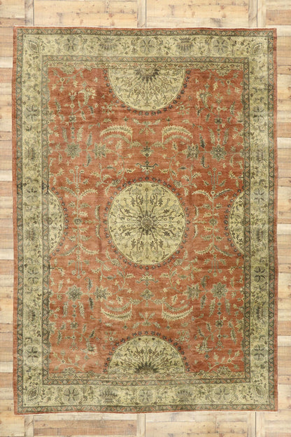 9 x 14 Vintage Turkish Oushak Rug 50499